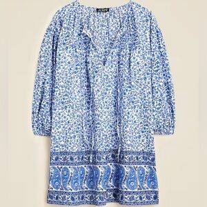 J.Crew Cotton Voile Dress/ Tunic in the bandana block